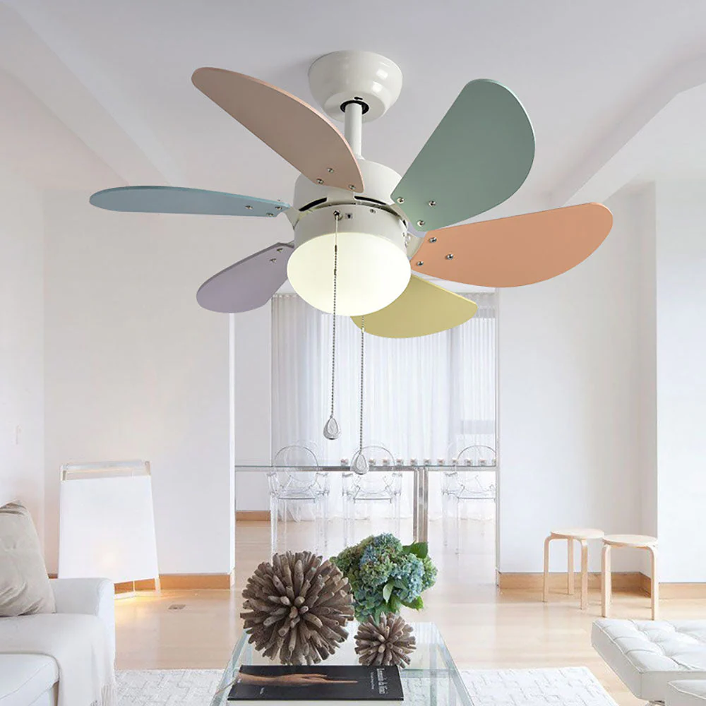 Vivacit� e Personalit�: Lampadario Ventilatore Multicolore